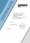 Сертификат официального дилера продукции Comaro